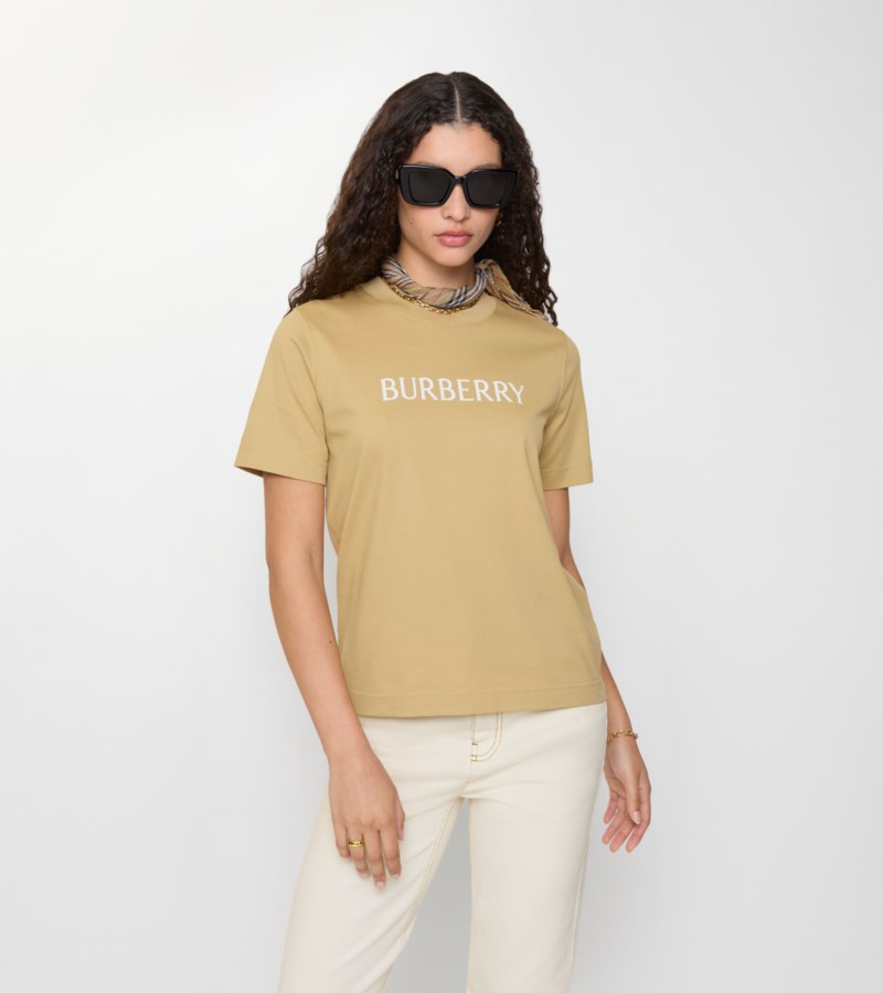 Burberry T-shirt logo cotton dam – bild 2