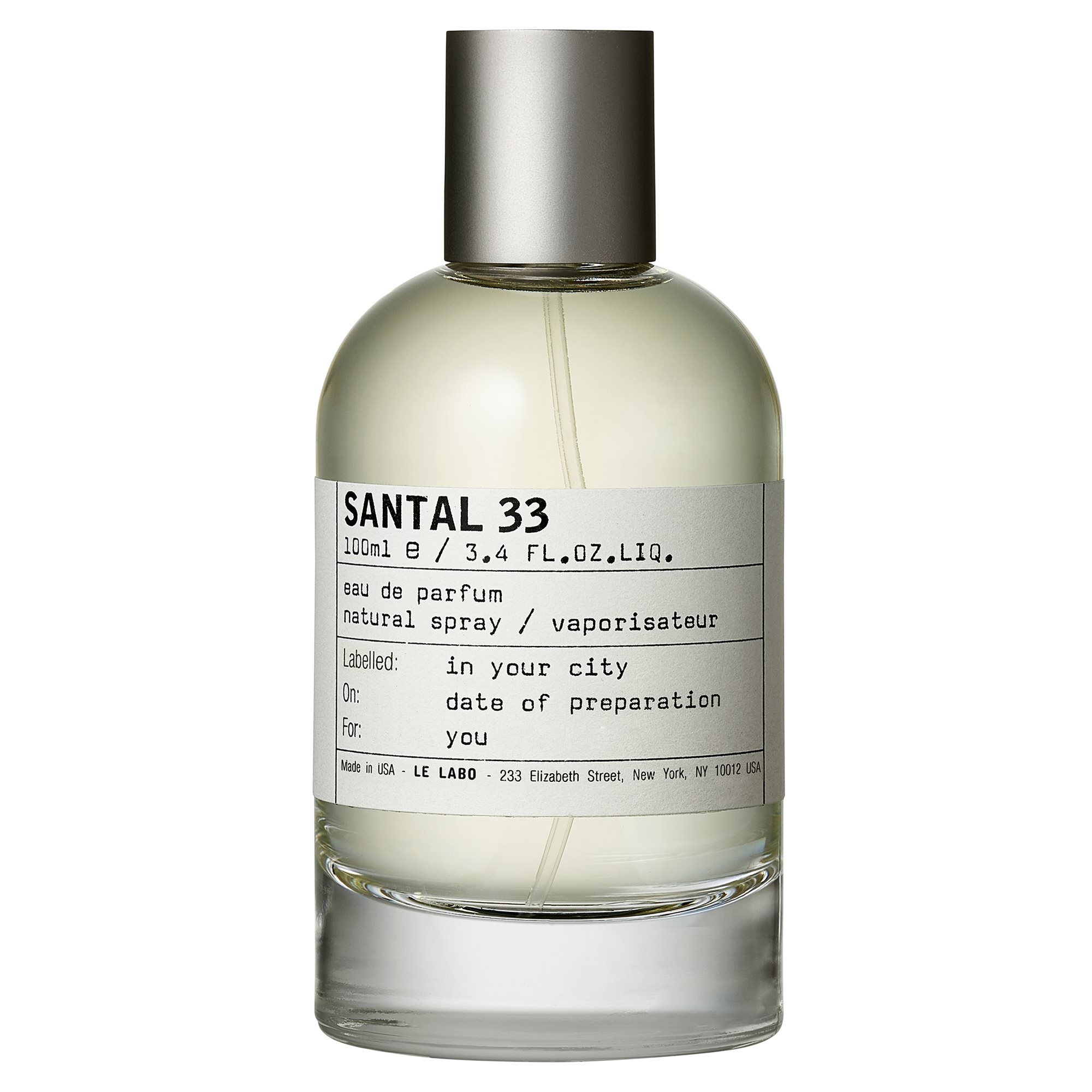 Eau De Parfum Spray Santal 33 de Le Labo en 50 ML pour Femme Eau De Parfum Spray Santal 33 de Le Labo en 50 ML pour Femme