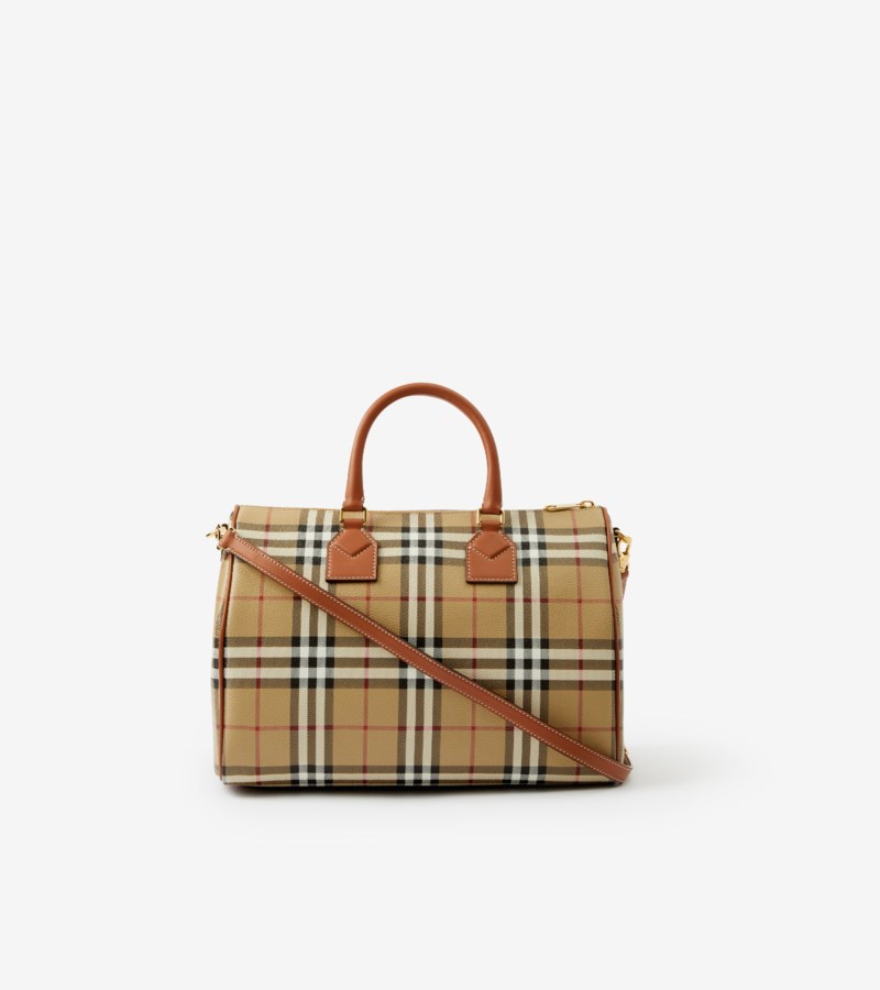Burberry Medium check bowling bag weekendväskor dam – bild 3