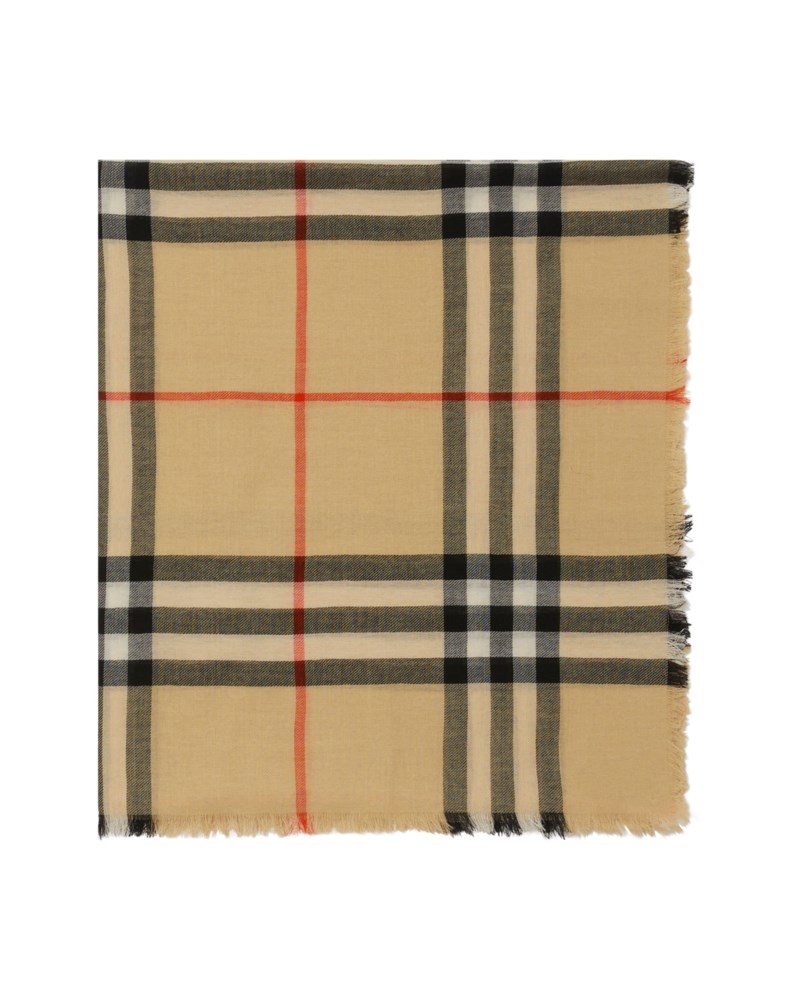 Scarf check wool