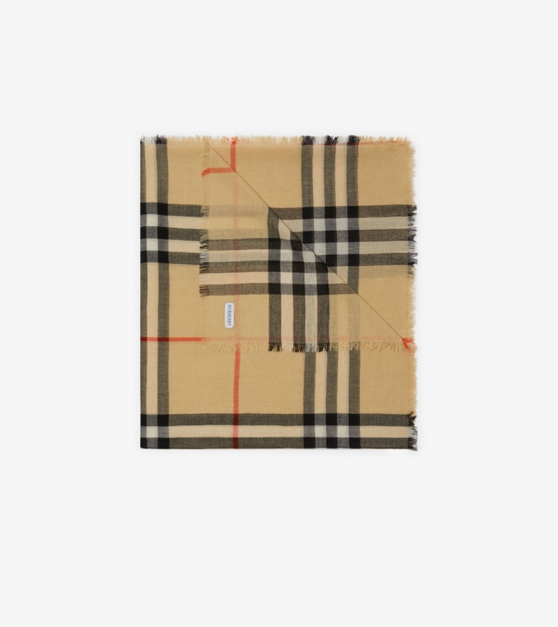 Burberry Scarf check wool halsdukar & sjalar dam – bild 3