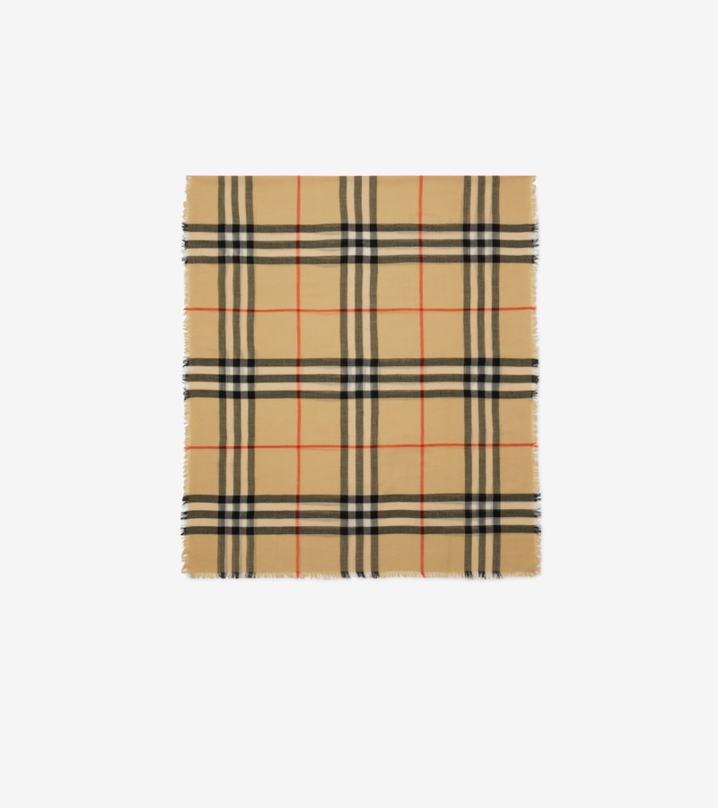 Burberry Scarf check wool halsdukar & sjalar dam – bild 4
