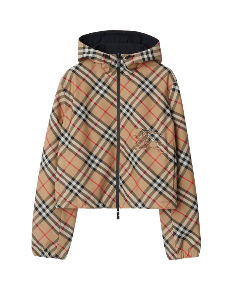 Jacka cropped reversible check