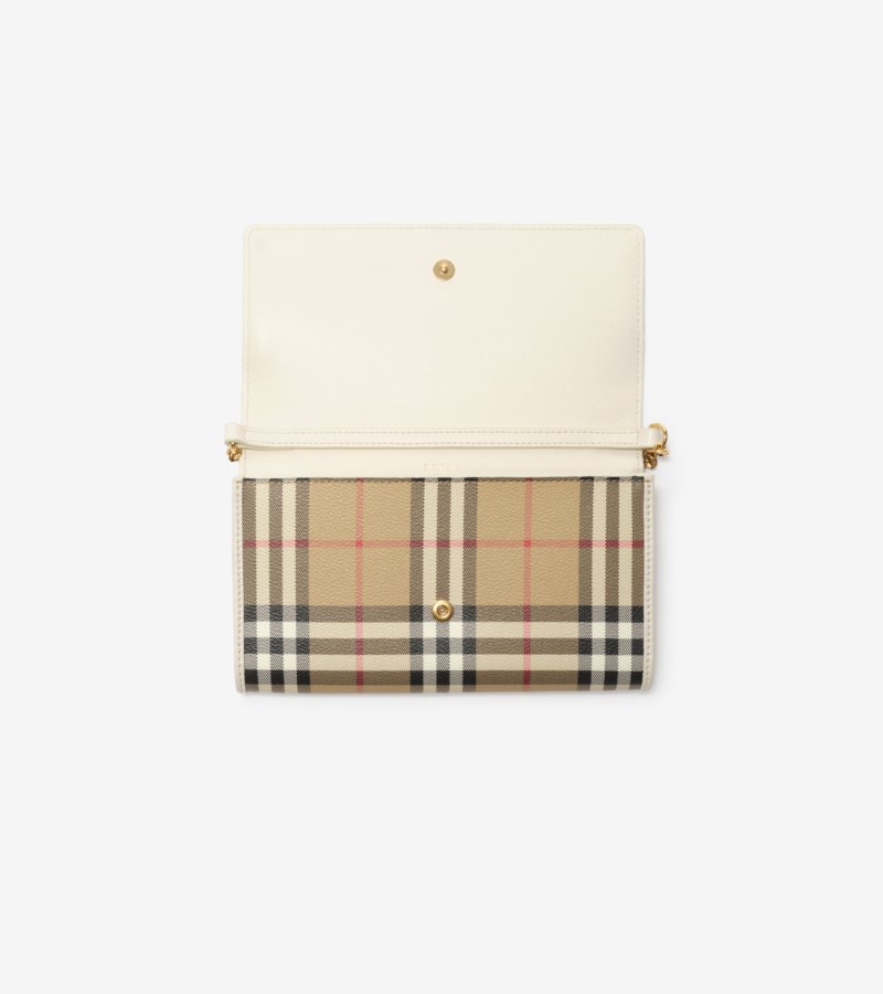 Burberry Väska check chain strap wallet dam – bild 4