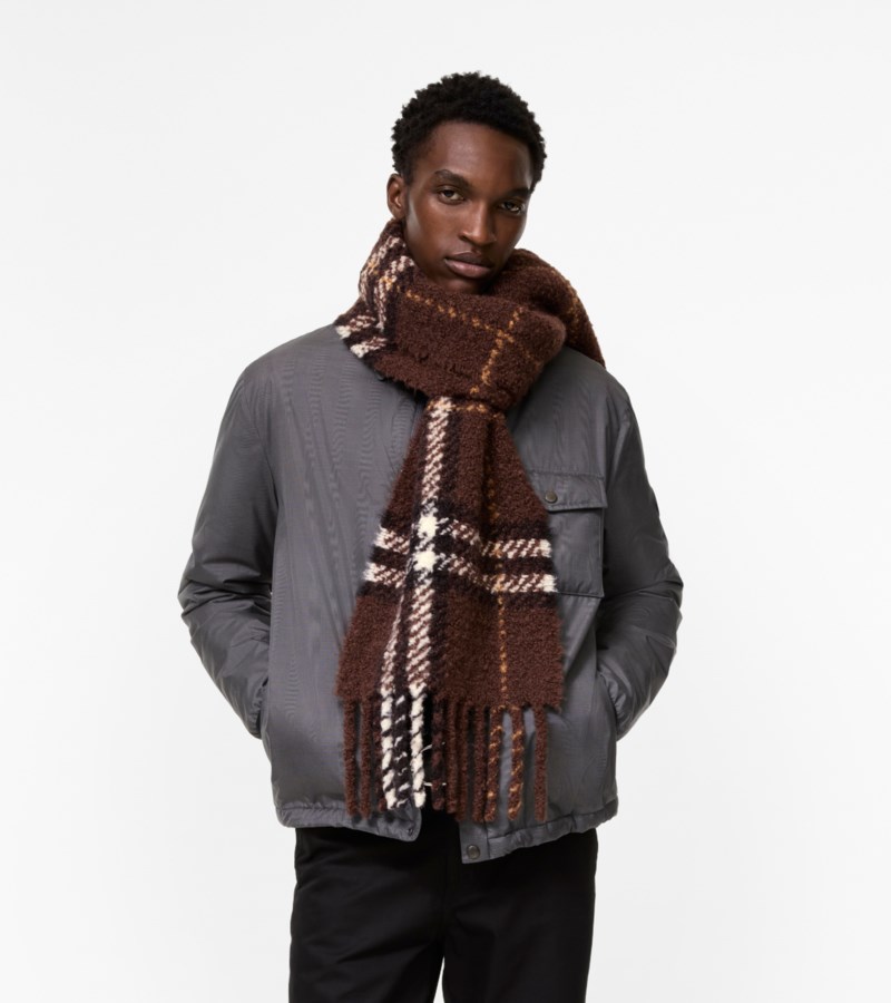 Burberry Scarf check alpaca wool blend bouclé halsdukar & sjalar dam – bild 3