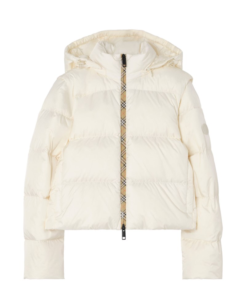 Detachable sleeve nylon langdale puffer jacket