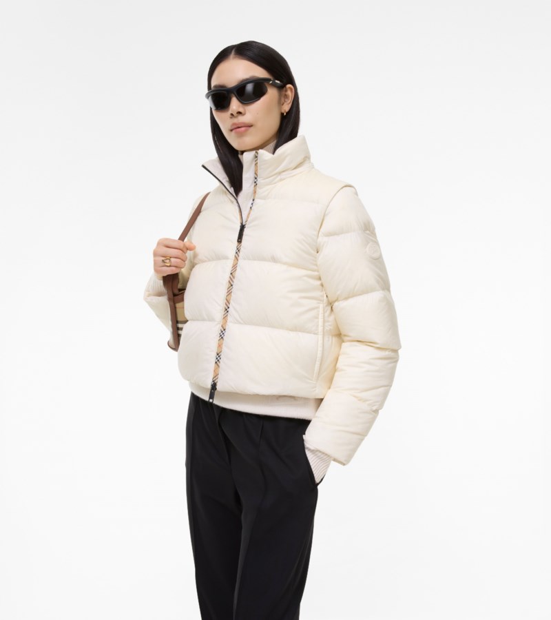 Burberry Detachable sleeve nylon langdale puffer jacket jackor dam – bild 2