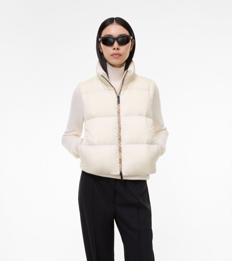 Burberry Detachable sleeve nylon langdale puffer jacket jackor dam – bild 3