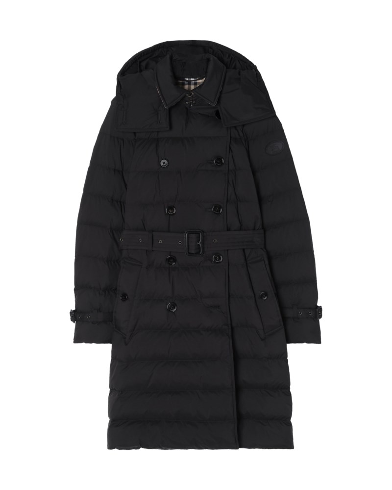 Mid-length nylon audley puffer coat