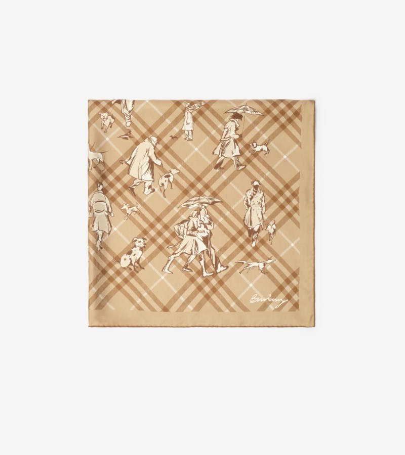 Burberry Scarf check mates silk halsdukar & sjalar dam – bild 4