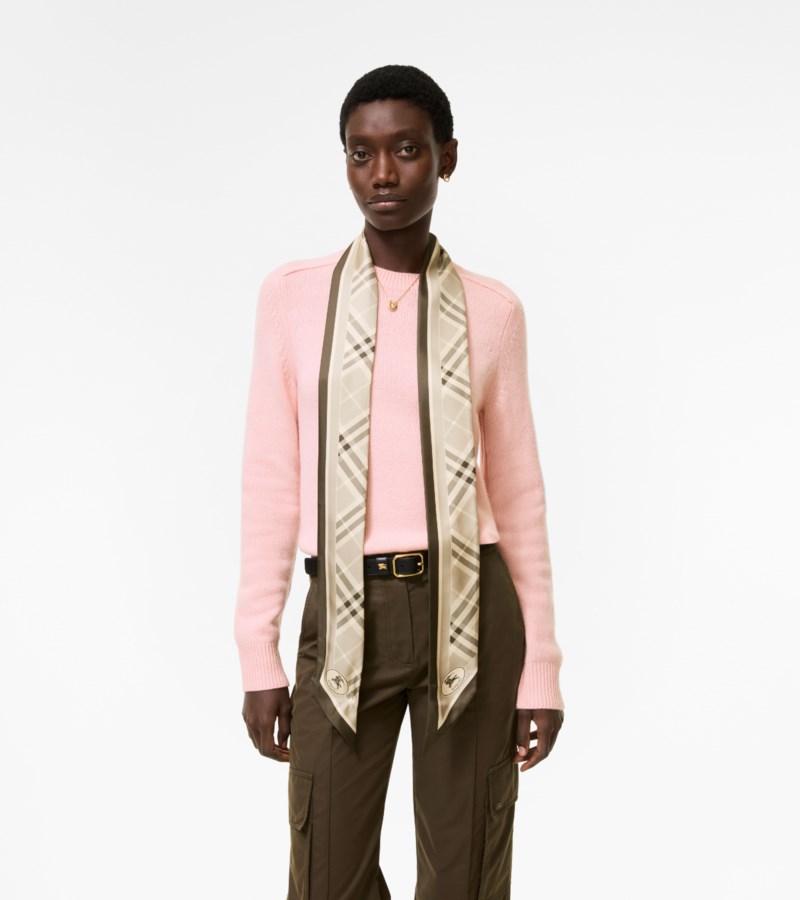Burberry Skinny check silk scarf scarves dam – bild 2