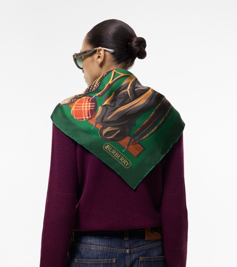 Burberry Knight & day silk scarf halsdukar & sjalar dam – bild 3