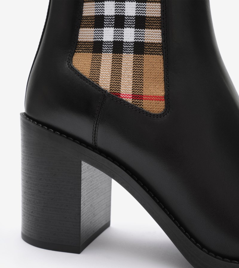 Burberry Boots leather hampstead heel dam – bild 5