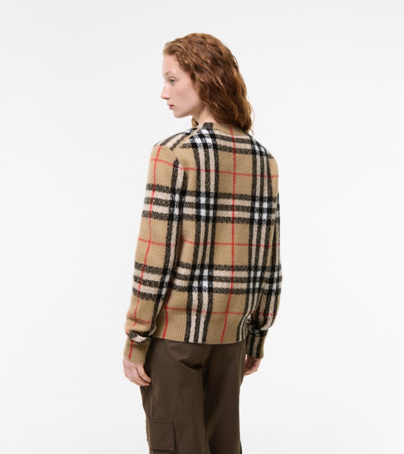 Burberry Check cashmere cardigan dam – bild 2