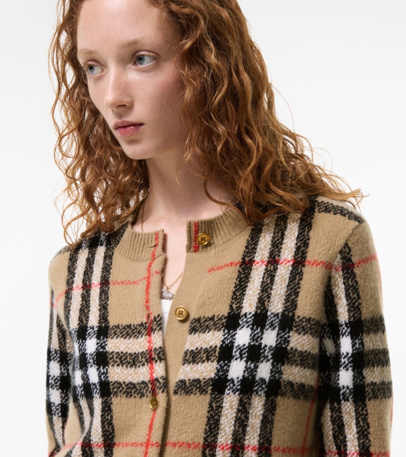 Burberry Check cashmere cardigan dam – bild 3