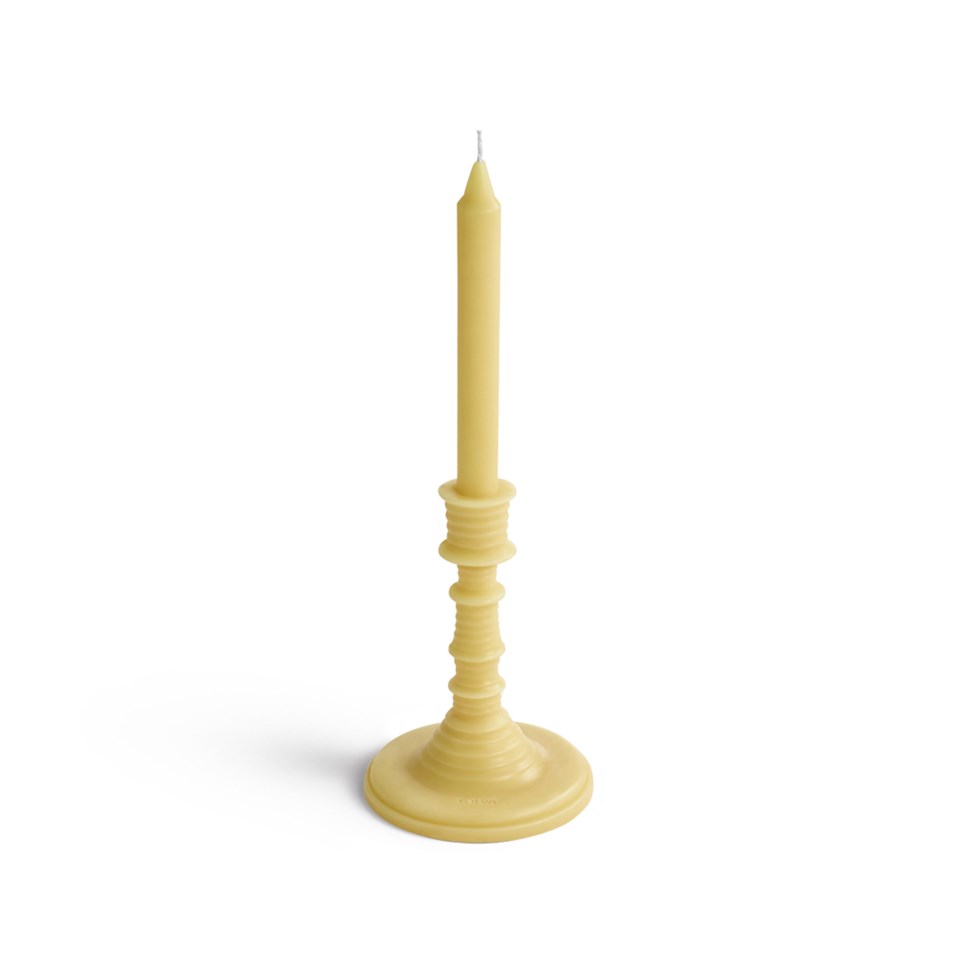 Honeysuckle candle holder yellow 1 pcs, yellow från Loewe Perfumes