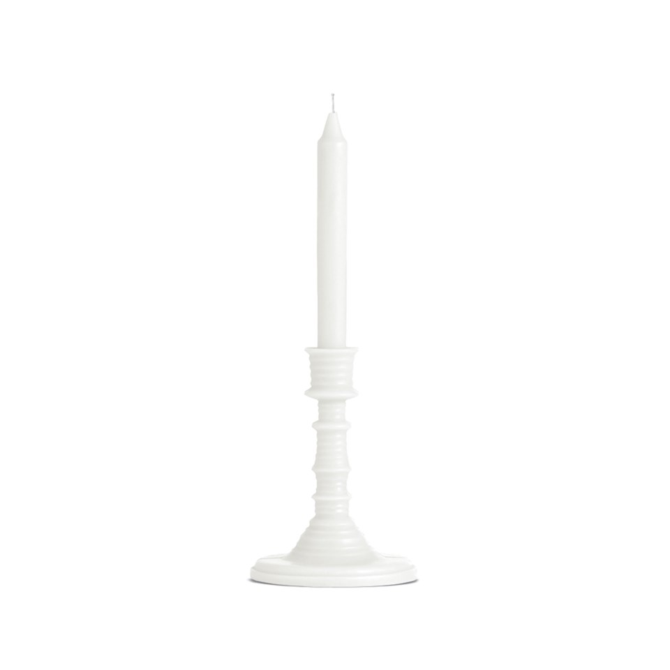 Oregano candle holder white 1 pcs, white från Loewe Perfumes