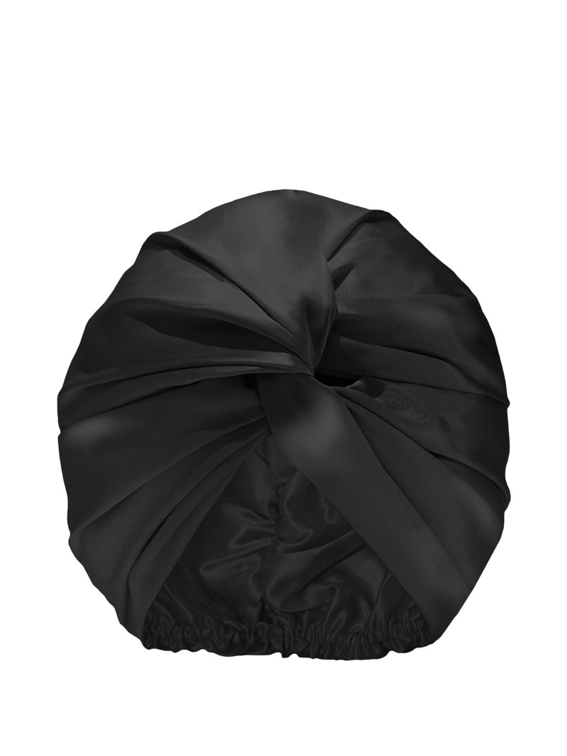 Pure Silk Turban Black