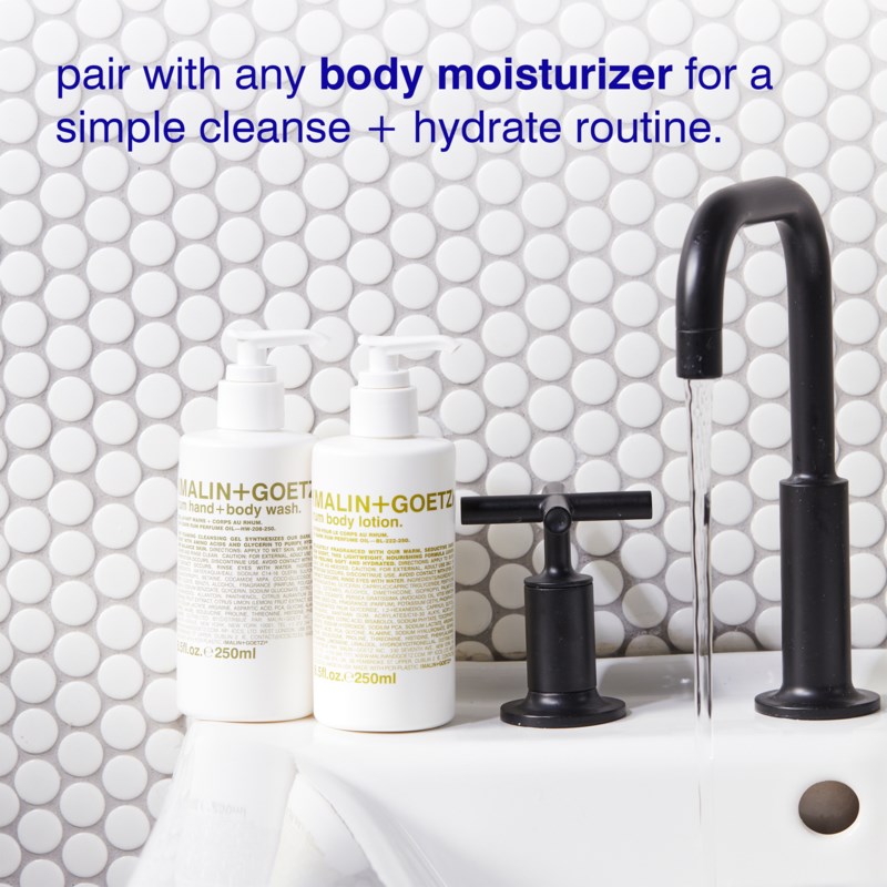 Malin+Goetz Rum hand body wash kroppsvård herr – bild 3