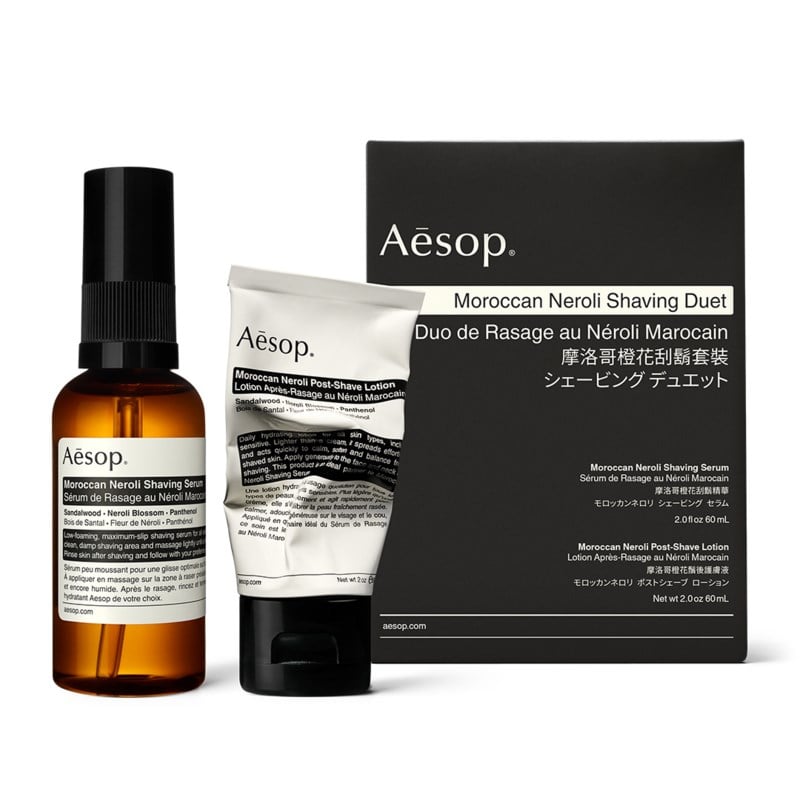 Moroccan neroli shaving duet kit