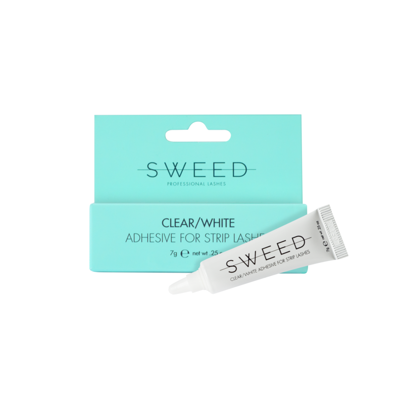 Adhesive for strip lashes clear