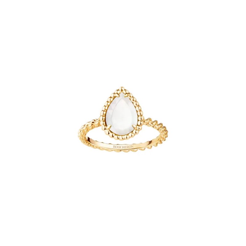 Serpent bohème ring s motif mother of pearl