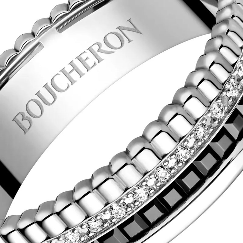 Boucheron Quatre black edition ring xs 0.13 ct dam – bild 2