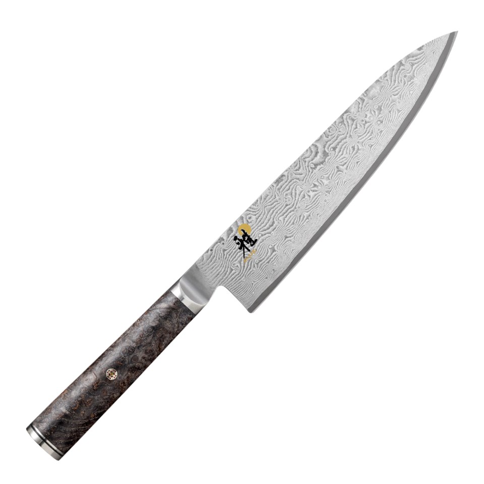 5000 mcd black kockkniv gyutoh rostfritt stål 20 cm, rostfritt stål från Miyabi