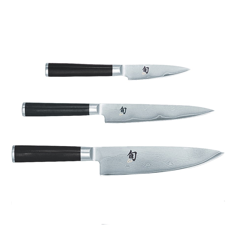 Shun classic knivset 3 delar rostfritt stål, rostfritt stål från Kai