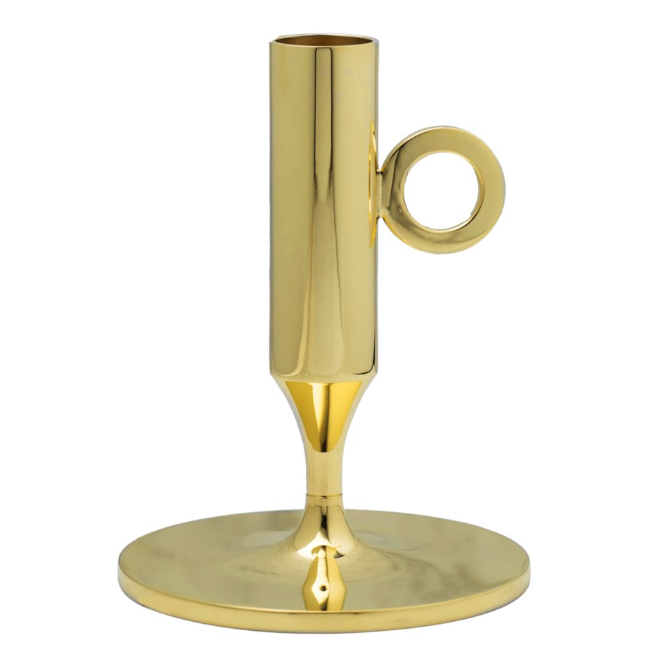 Nattoffice ljusstake mässing 12 cm, mässing från Skultuna