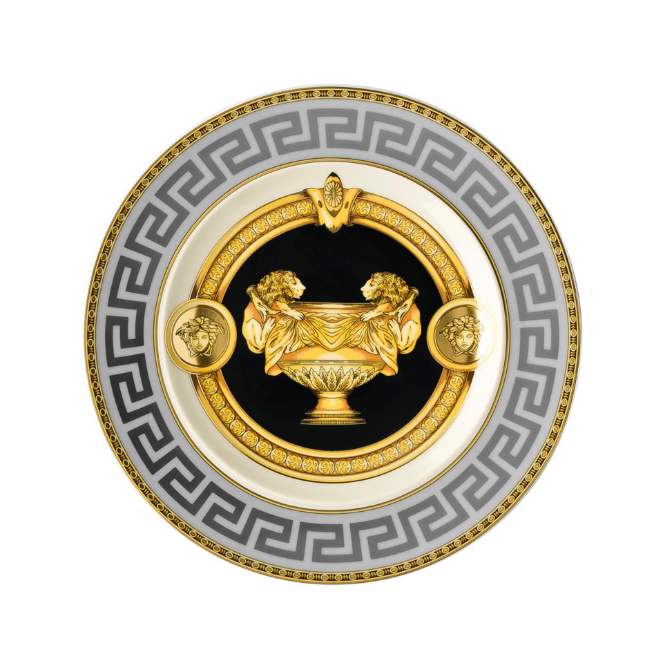 Prestige gala 2 assiett svart/guld 18 cm, svart/guld från Versace