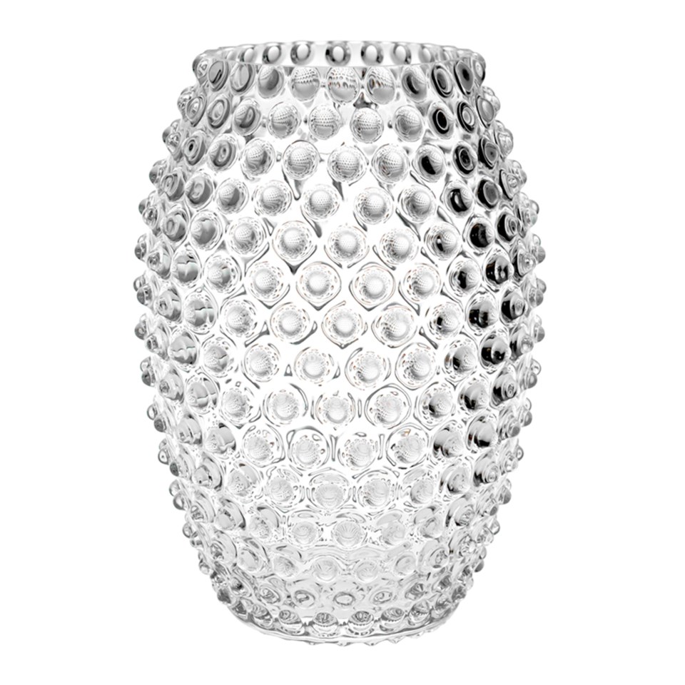 Hobnail vas klar 23 cm, klar från Klimchi