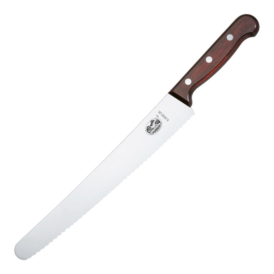 Bröd/bagarkniv rosenträ 26 cm, rosenträ från Victorinox