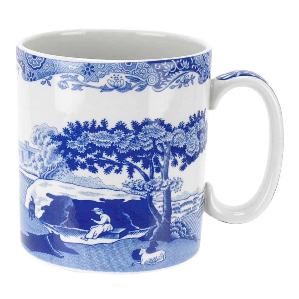 Blue italian mugg vit/blå 25 cl, vit/blå från Spode