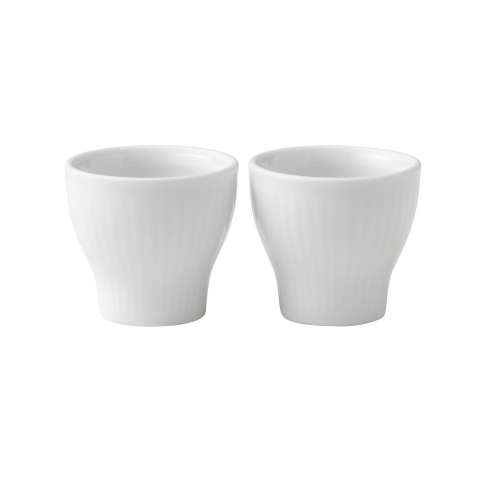 White fluted äggkopp 2-pack vit, vit från Royal Copenhagen