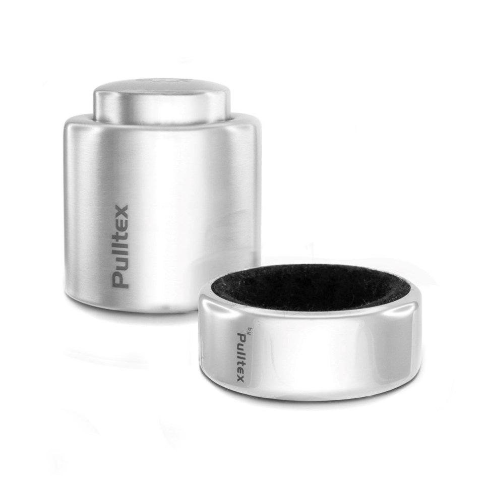 Stopper med droppkork champagne silver, silver från Pulltex