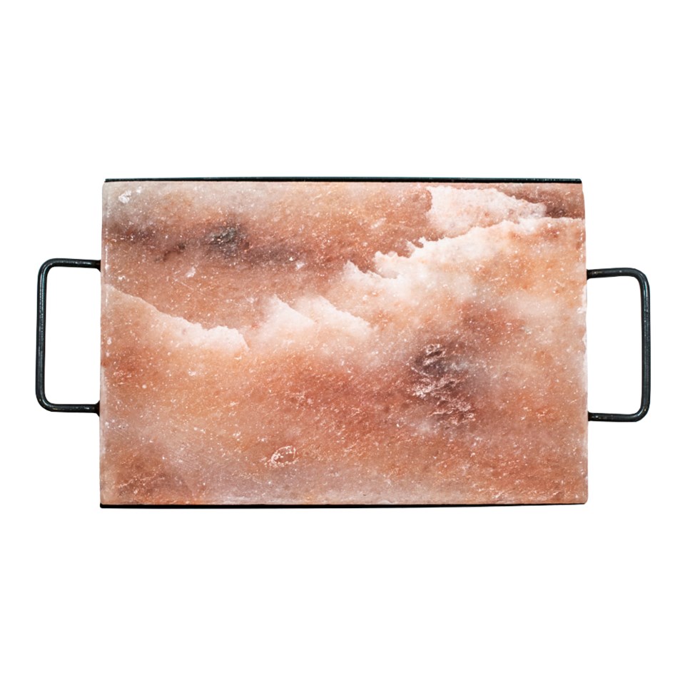Himalaya saltsten med ställning rosa 30x20 cm, rosa från Satake