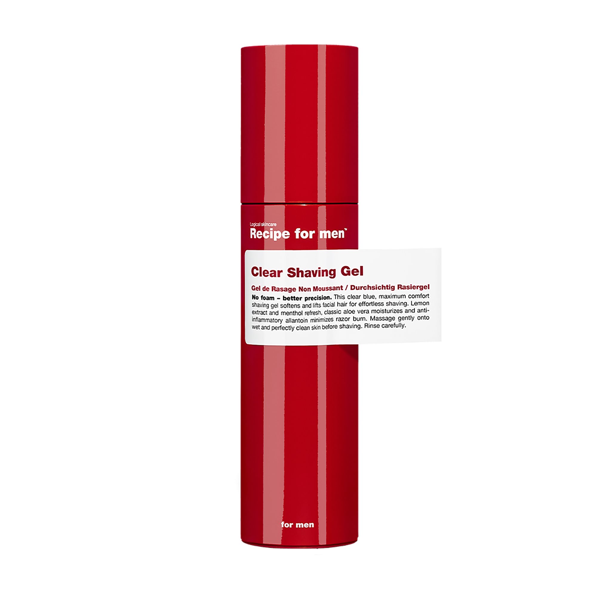 Recipe for Men Clear shaving gel transparent NK