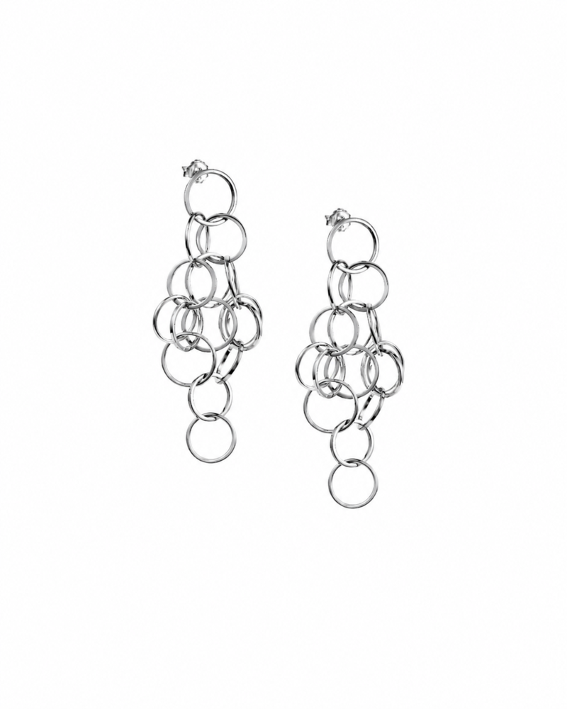 Messy rings earrings tall