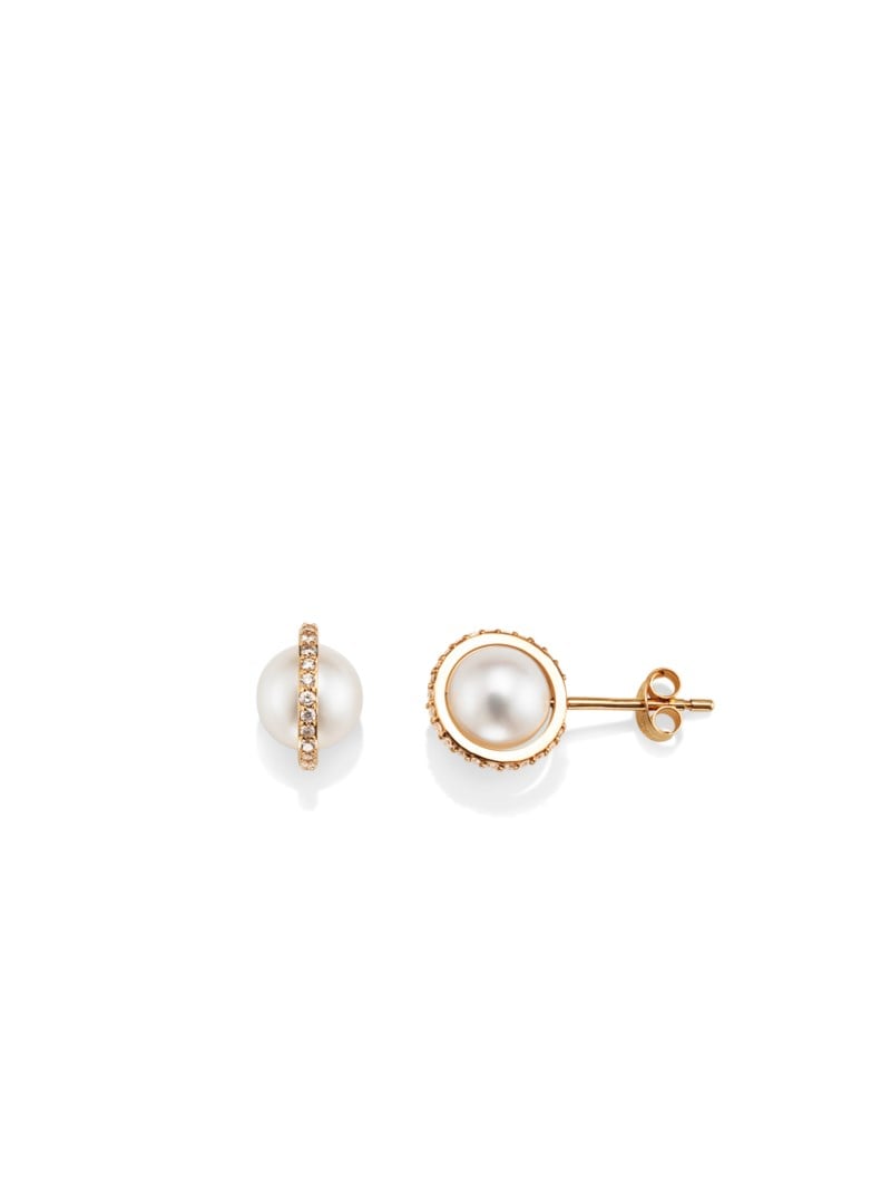 Day pearl & stars earrings