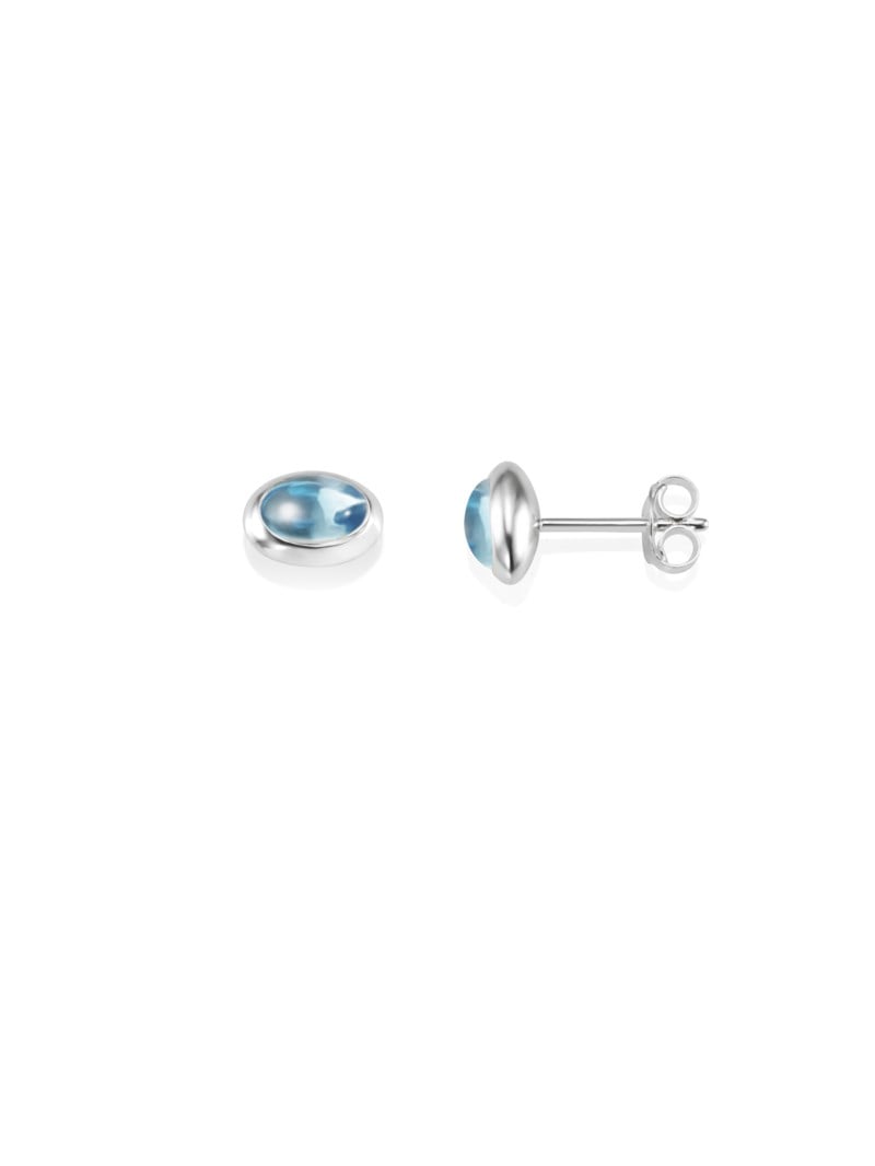 Love bead earrings topaz