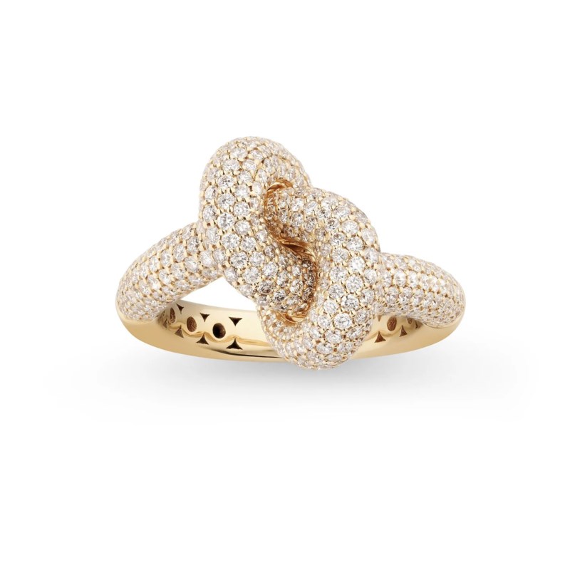 Engelbert Legacy knot ring medium pavé yg dam – bild 2