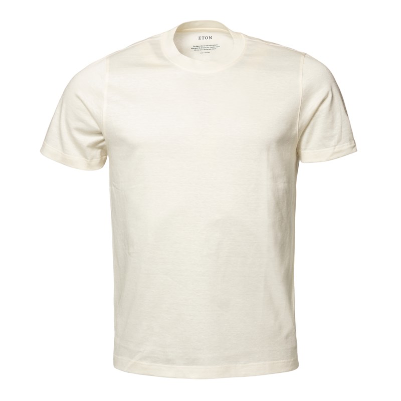 T-shirt i bomull-linne