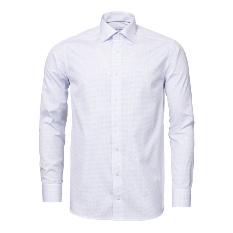 Poplinskjorta med mikroprint contemporary fit