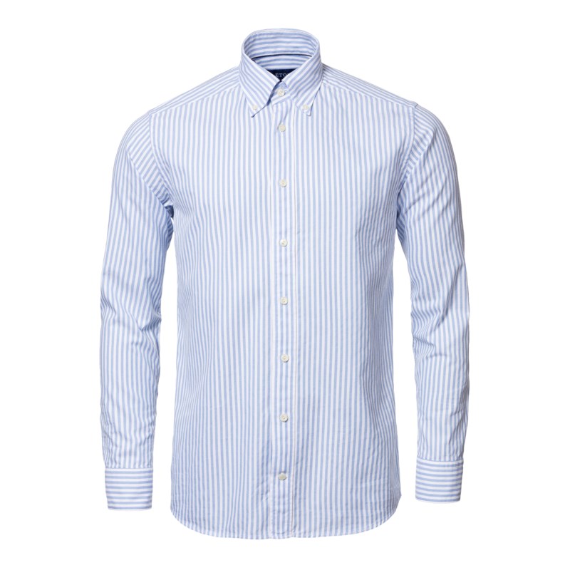 Randig royal oxford-skjorta slim fit
