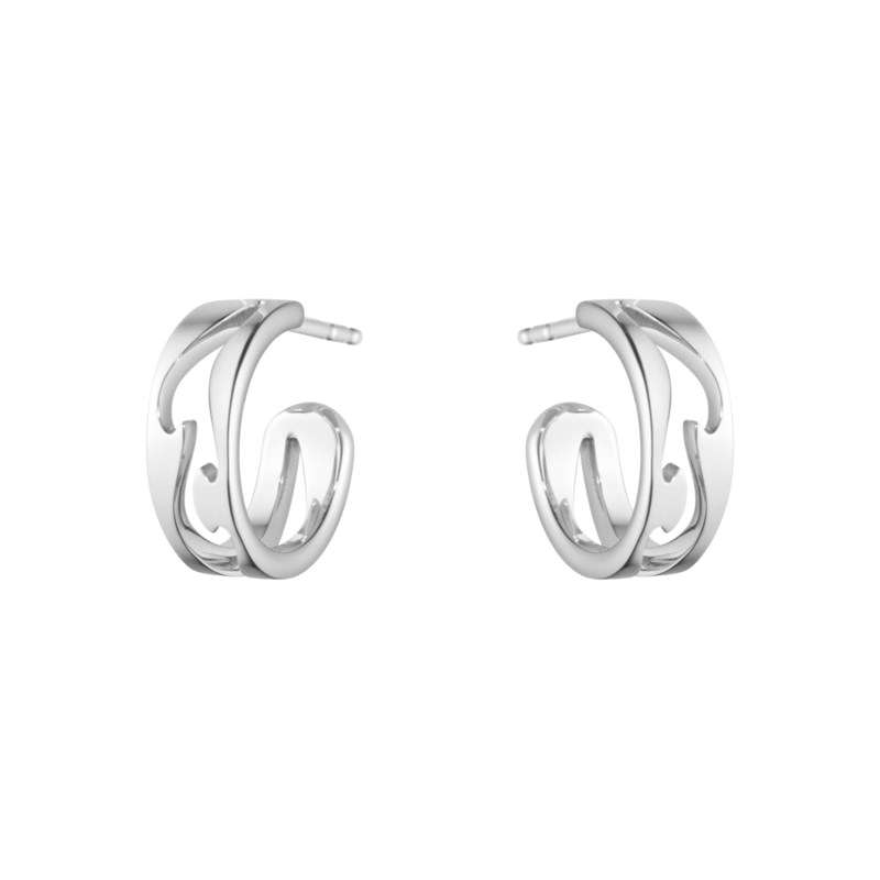 Fusion earrings open hoops wg