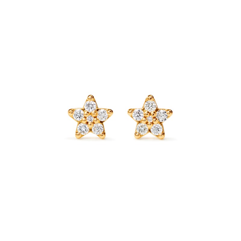 Shooting stars stud earrings small