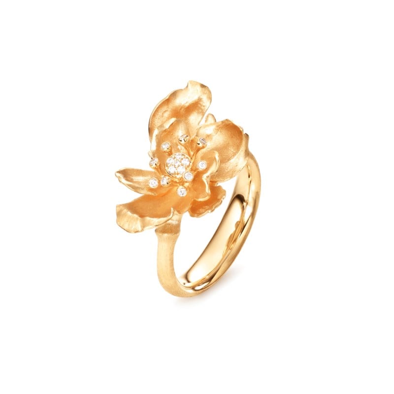 Wild rose ring small yg