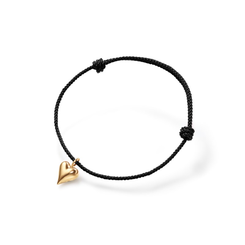 Connected heart string bracelet
