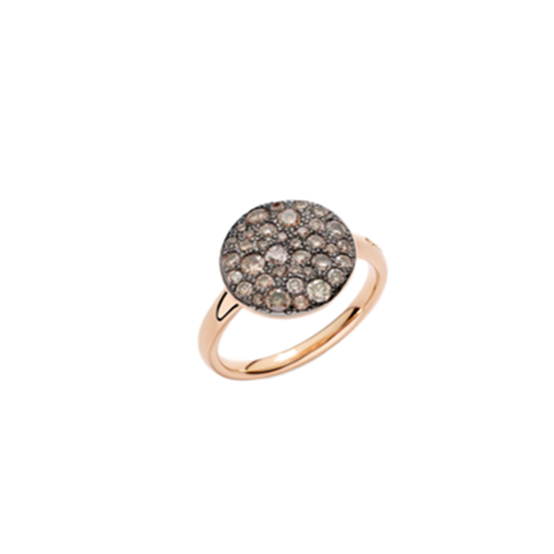 Sabbia ring brown diamonds